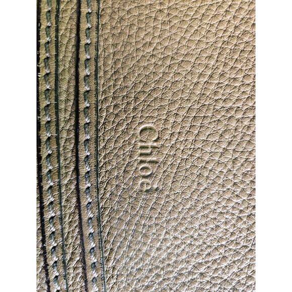 Authentic CHLOE Calfskin Marcie Large Double Carry Satchel: light tan/tan color - Picture 15 of 16